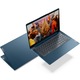 Laptop ultraportabil Lenovo IdeaPad 5 14ITL05 cu procesor Intel® Core™ i7-1165G7 pana la 4.70 GHz, 14", Full HD, IPS, 8GB, 512GB SSD, Intel Iris Xe Graphics, Windows 10 Home, Abyss Blue
