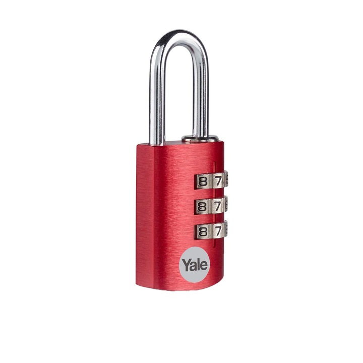 Lacat din aluminiu cu cifru Yale YE3CB/38/131/1/CO, 38 mm, interior