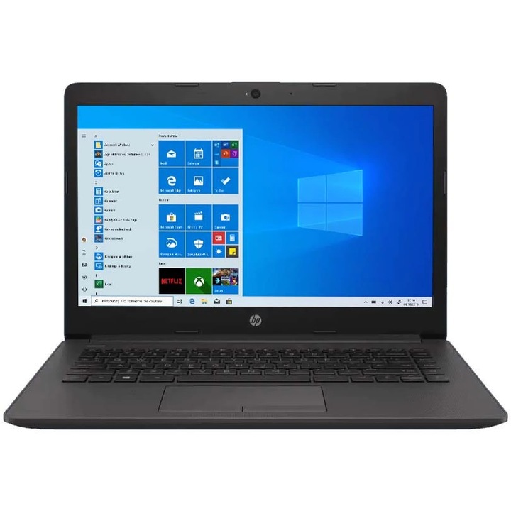 Laptop ultraportabil HP 245 G7 cu procesor AMD Ryzen 3 3300U pana la 3.50 GHz, 14", HD, 8GB, 256GB SSD, AMD Radeon™ Vega 6 Graphics, Windows 10 Home, Black