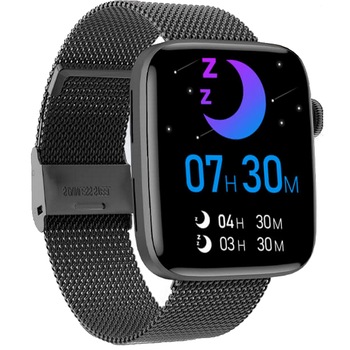 Smartwatch idealStore SportApple, Echipat cu Difuzor si Microfon, Efectuare Apeluri, Traseu GPS, mod multiSport, Senzor Ritm Cardiac, Tensiune, Nivel Oxigen, Ecran Curbat, Curea Metalica Neagra Smartwatch idealStore SportApple, Echipat cu Difuzor si Microfon, Efectuare Apeluri, Traseu GPS, mod multiSport, Senzor Ritm Cardiac, Tensiune, Nivel Oxigen, Ecran Curbat, Curea Metalica Neagra