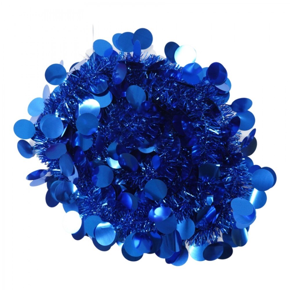 Beteala de Craciun Zenino® - Model Cercuri, 2m x 11cm, Albastru