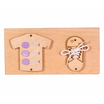 Placa educativa, invata sa legi sireturile si sa inchizi nasturii, 30 cm x 14 cm, pentru fetite Placa educativa, invata sa legi sireturile si sa inchizi nasturii, 30 cm x 14 cm, pentru fetite