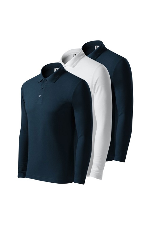 Set 3 Tricouri Polo Maneca Lunga, Barbati, 221MixColor, Multicolor