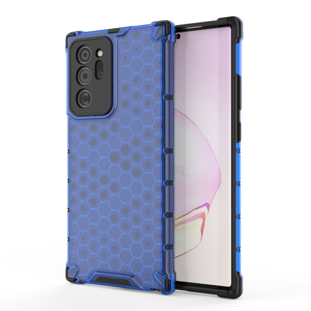 Husa de protectie pentru Samsung Galaxy Note 20 Ultra, Hurtel, PC/TPU, Albastru