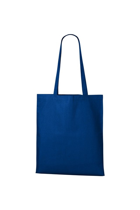 Унисекс пазарска чанта - 921, кралско синя, изчистена