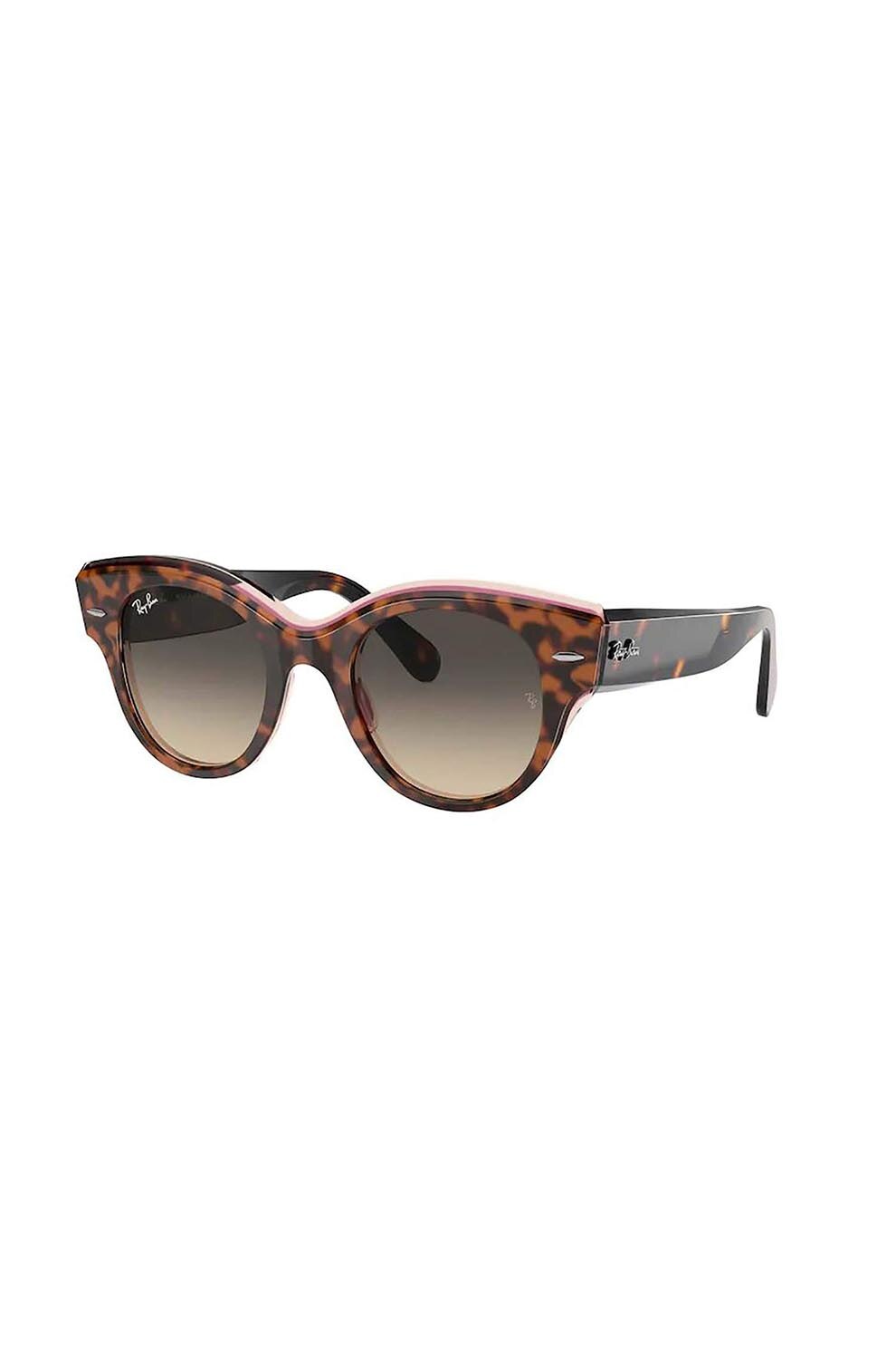 Ochelari de soare dama, Rayban 2192-roundabout 1324bg, Plastic, 47-22-145, Maro