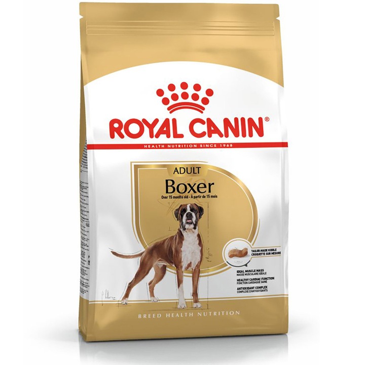 Hrana uscata pentru caini Royal Canin, Boxer, Adult, 12Kg