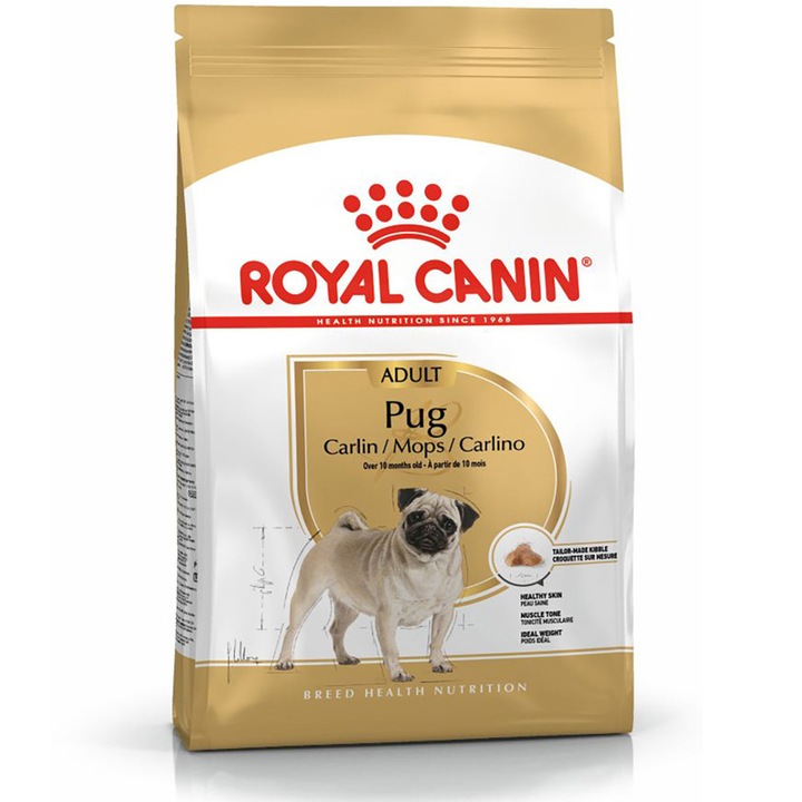 Hrana uscata pentru caini Royal Canin, Pug, Adult, 1.5kg