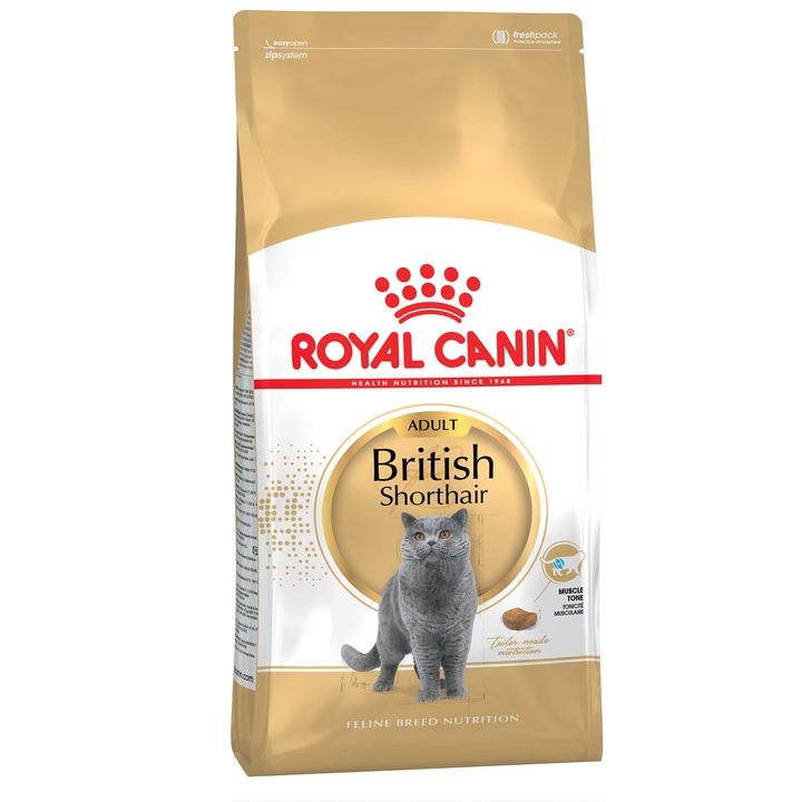 Hrana uscata pentru pisici Royal Canin, British Shorthair, Adult, 2Kg