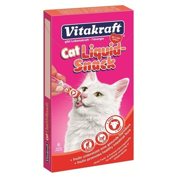 Snacks lichid Vitakraft pentru Pisici, Vita/Inulina, 90g Snacks lichid Vitakraft pentru Pisici, Vita/Inulina, 90g