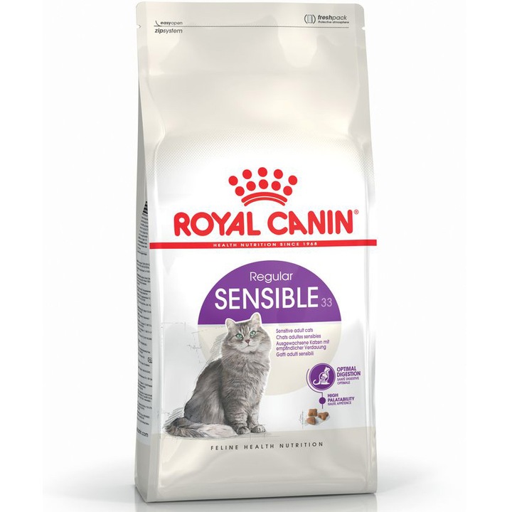 Hrana uscata pentru pisici Royal Canin, Sensible, 400g
