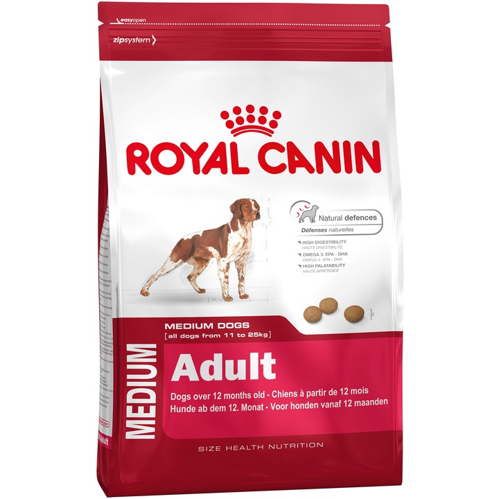 Суха храна за кучета Royal Canin Medium Adult, 15 кг