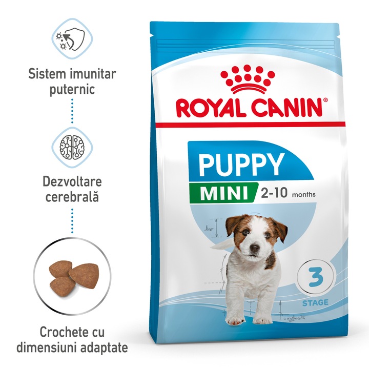 Hrana uscata pentru caini Royal Canin, Mini, Puppy, 2Kg