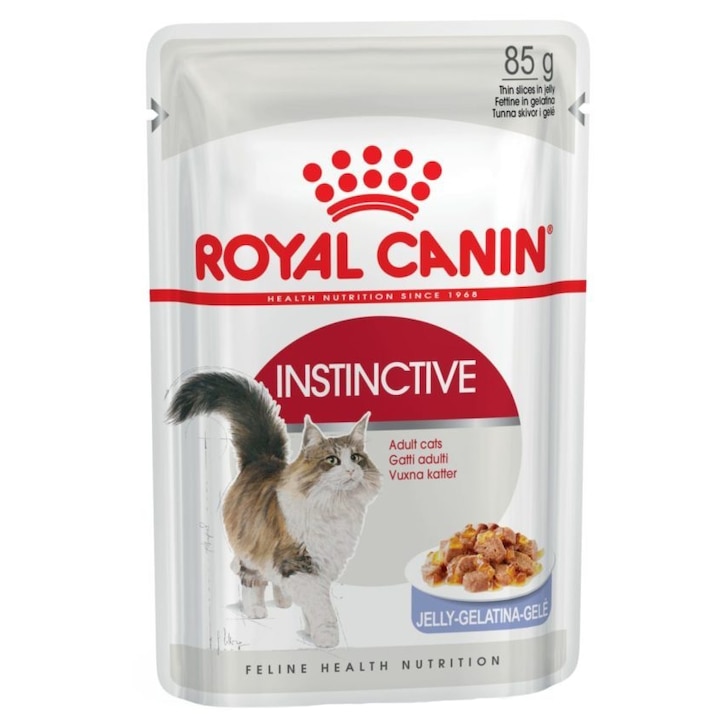 Hrana umeda pentru pisici Royal Canin, Instinctive, in aspic, plic 85g