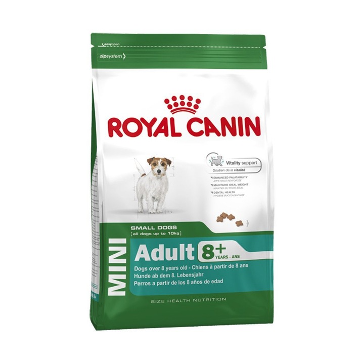 Hrana uscata pentru caini Royal Canin, Mini, Adult 8+, 2Kg