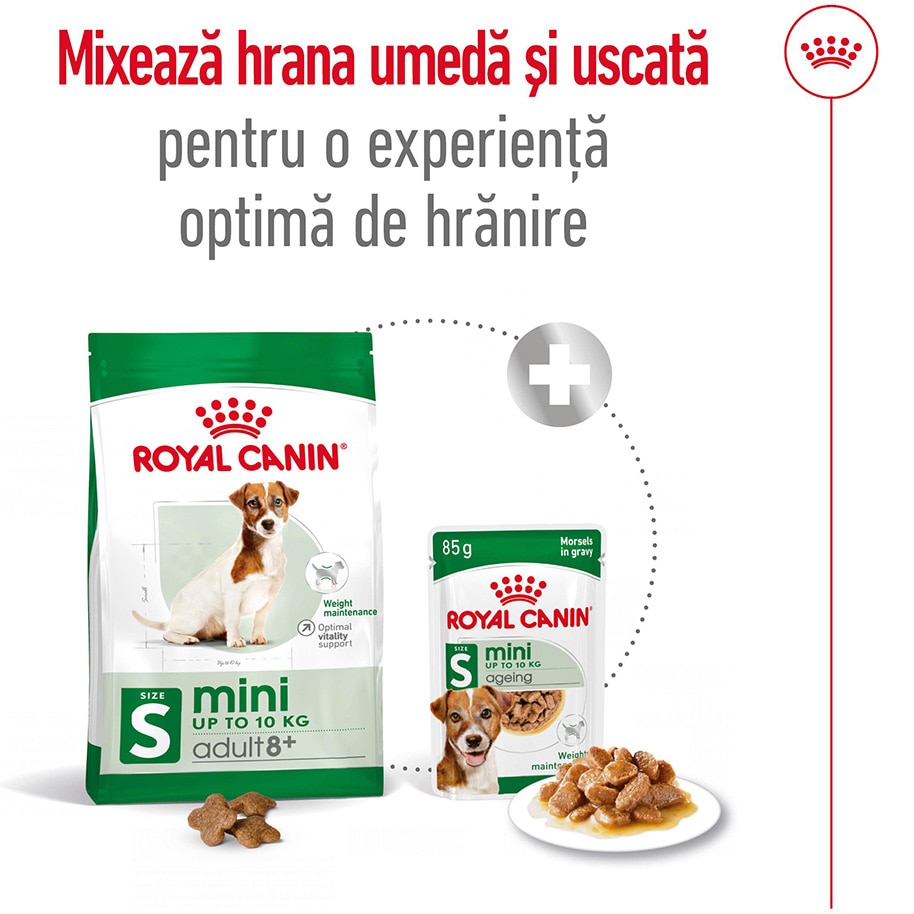 Hrana uscata pentru caini Royal Canin, Mini, Adult 8+, 2Kg - eMAG.ro