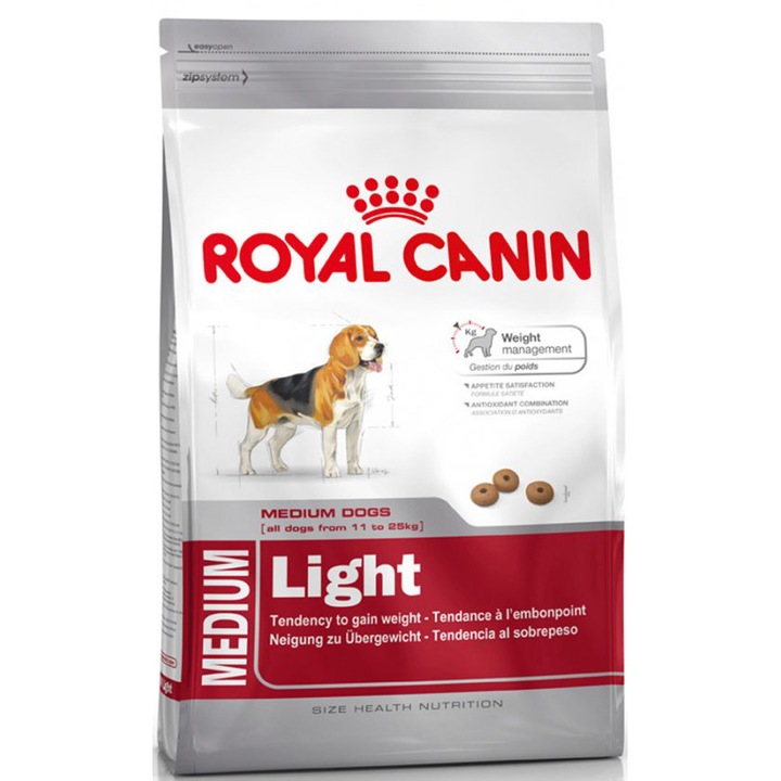 Royal Canin száraz kutyaeledel, Medium Adult, Light Weight Care, 3 Kg