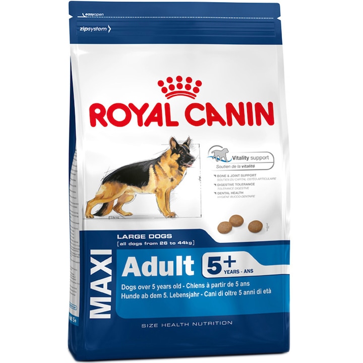 Hrana uscata pentru caini Royal Canin, Maxi, Adult 5+, 15Kg