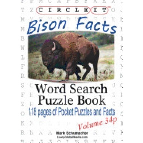 Circle It, Bison Facts, Pocket Size, Word Search, Puzzle Book