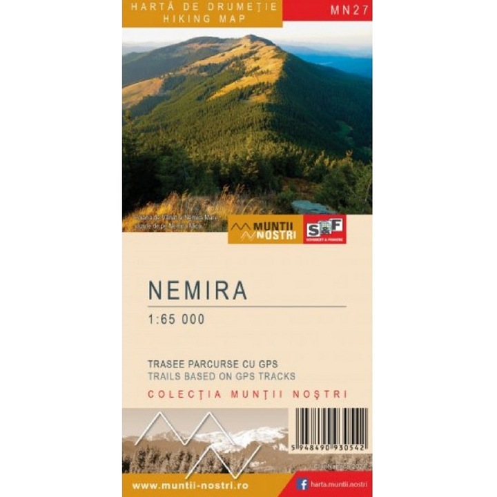 Muntii Nemira. Harta De Drumetie. Muntii Nostri
