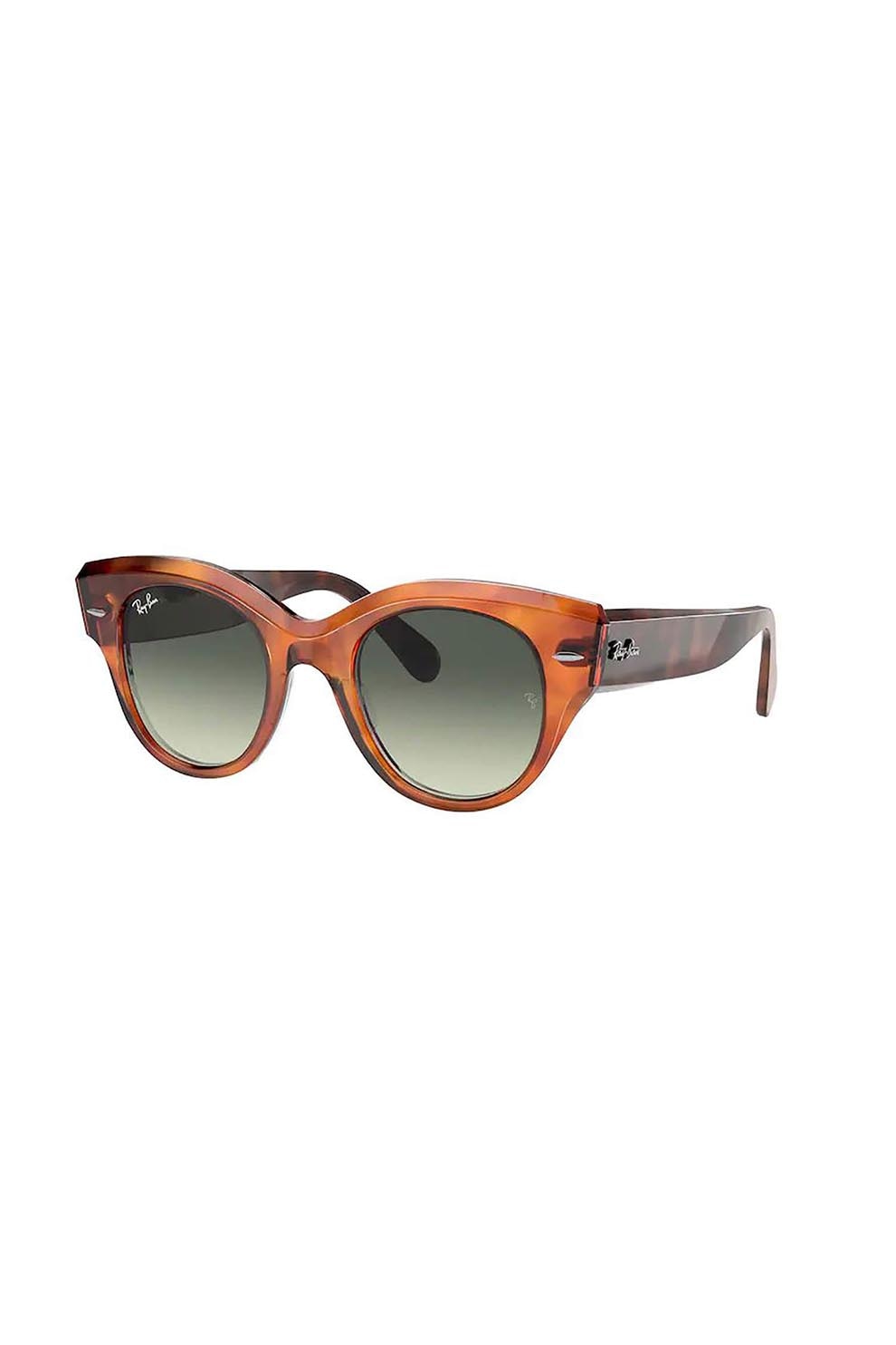 Ochelari de soare dama, Rayban 2192-roundabout, Plastic, 47-22-145, Maro deschis