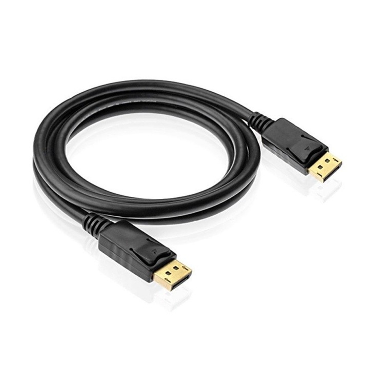 Cablu DisplayPort 1,5m Negru Tata-DisplayPort – Conexiune Video pentru Monitoare si Proiectoare