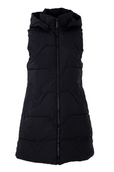 Vesta dama cu gluga 8803, Negru Vesta dama cu gluga 8803, Negru