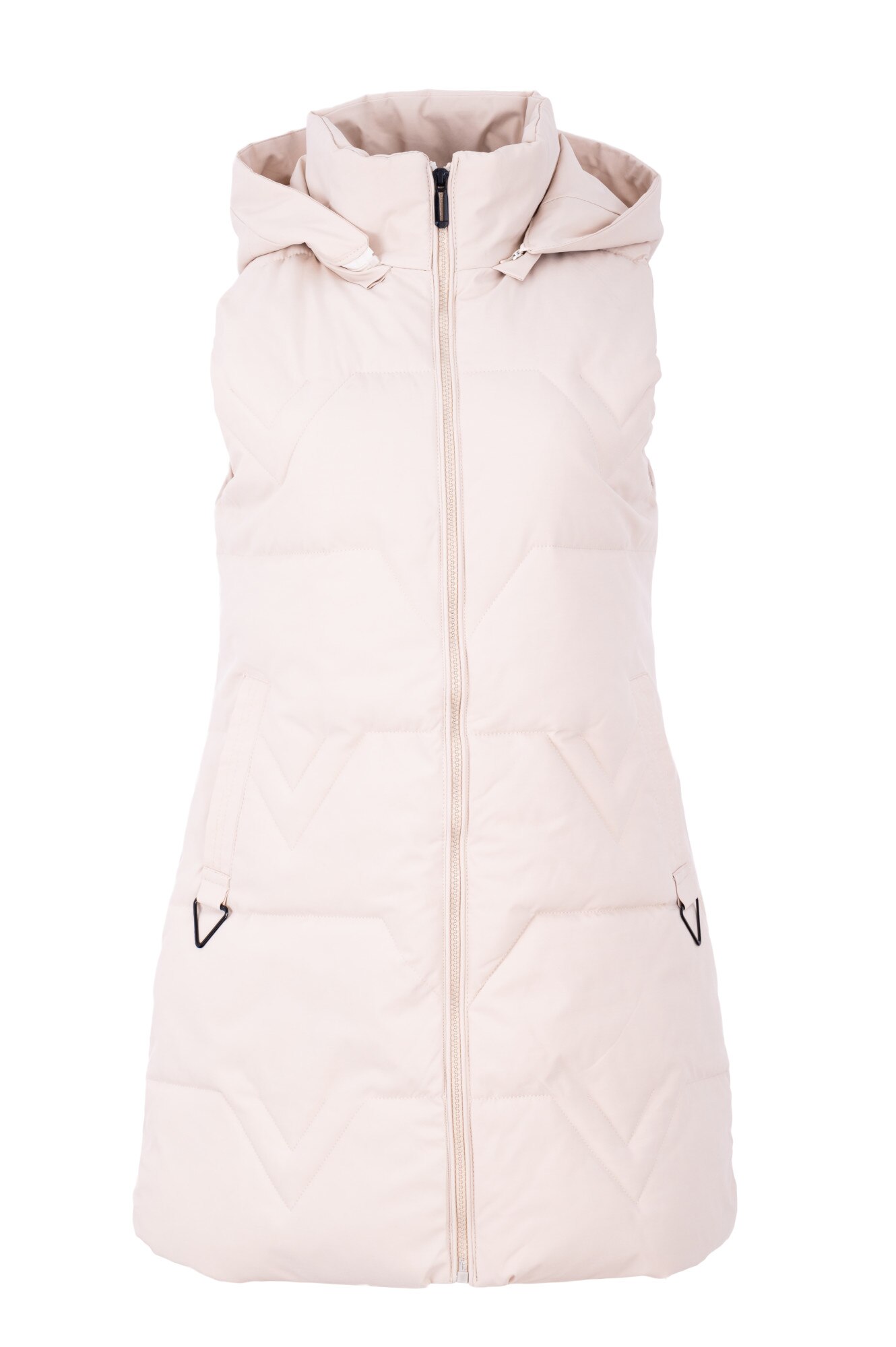 Vesta dama cu gluga 8803, Crem