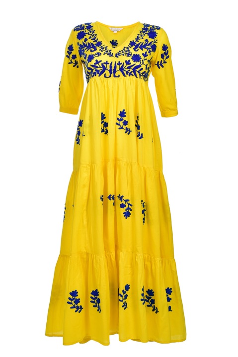 Rochie de plaja, Elizabeth Shine, Nia591407, Galben/Albastru