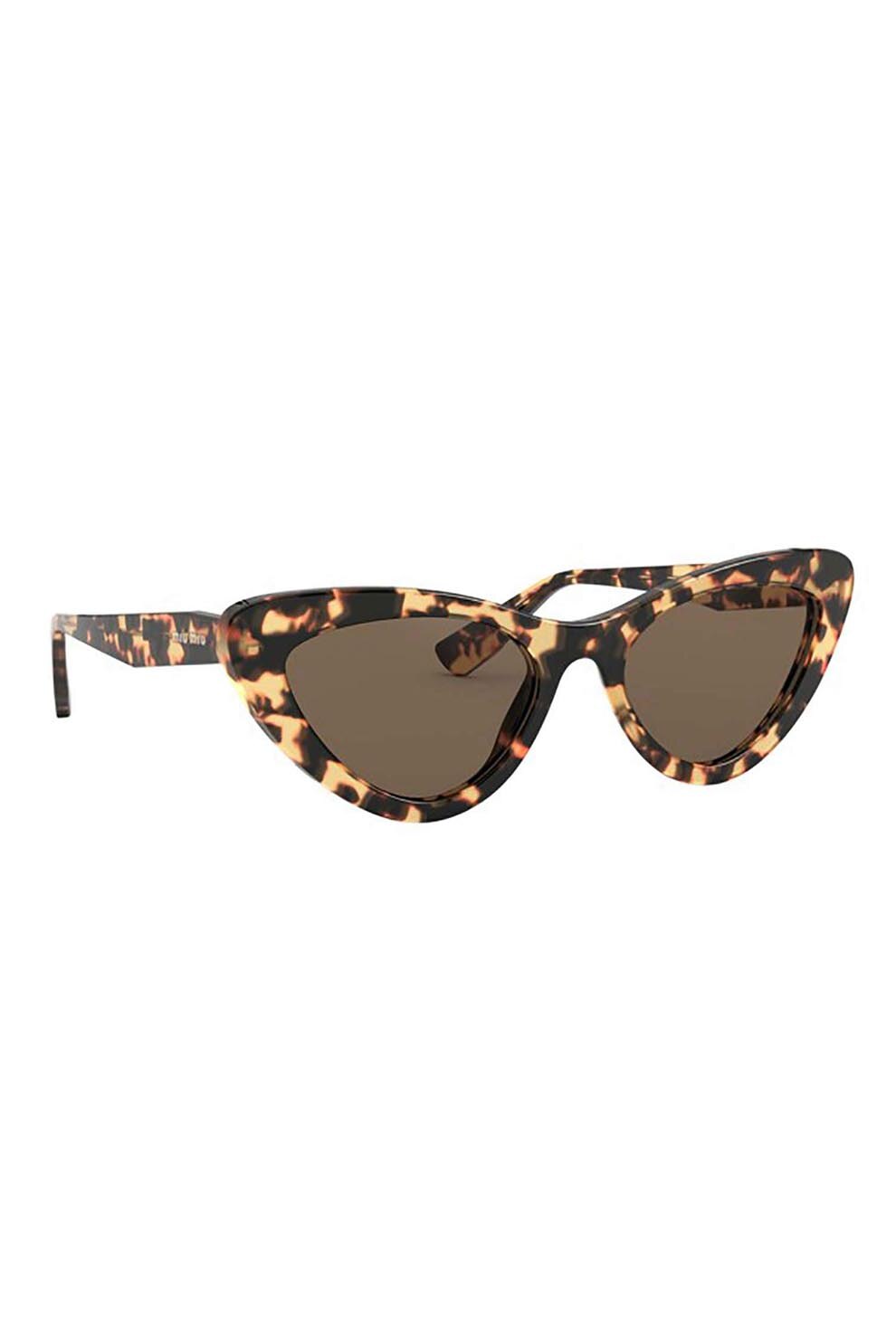 MIU MIU Ochelari de soare 01vs 7s08c1, Plastic, Maro