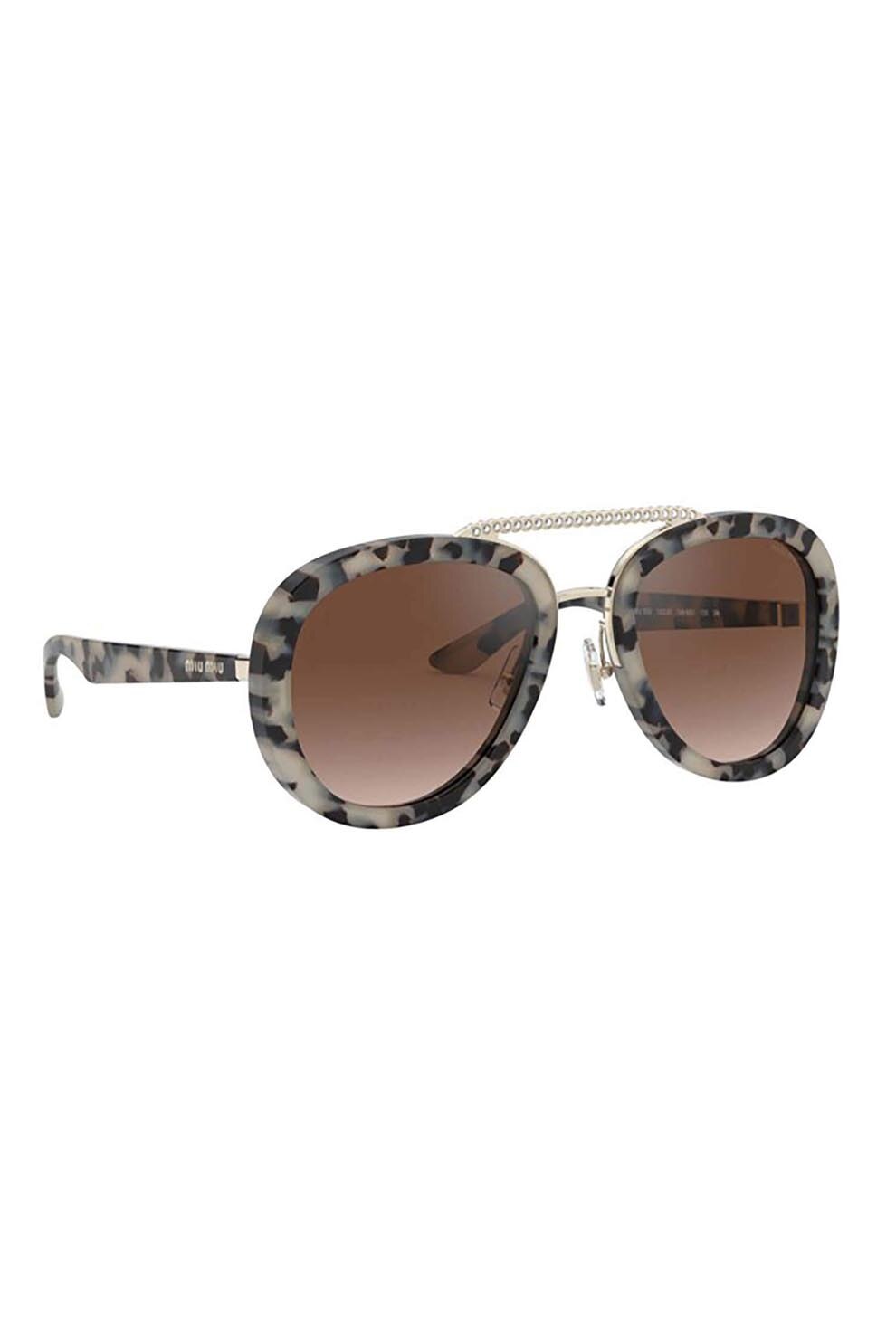 MIU MIU Ochelari de soare 05vs 1596s1, Plastic, Maro