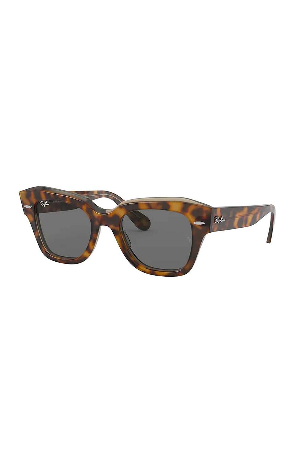 Ochelari de soare barbati, Rayban 2186-state-street 1292b1, Plastic, 52-20-145, Maro