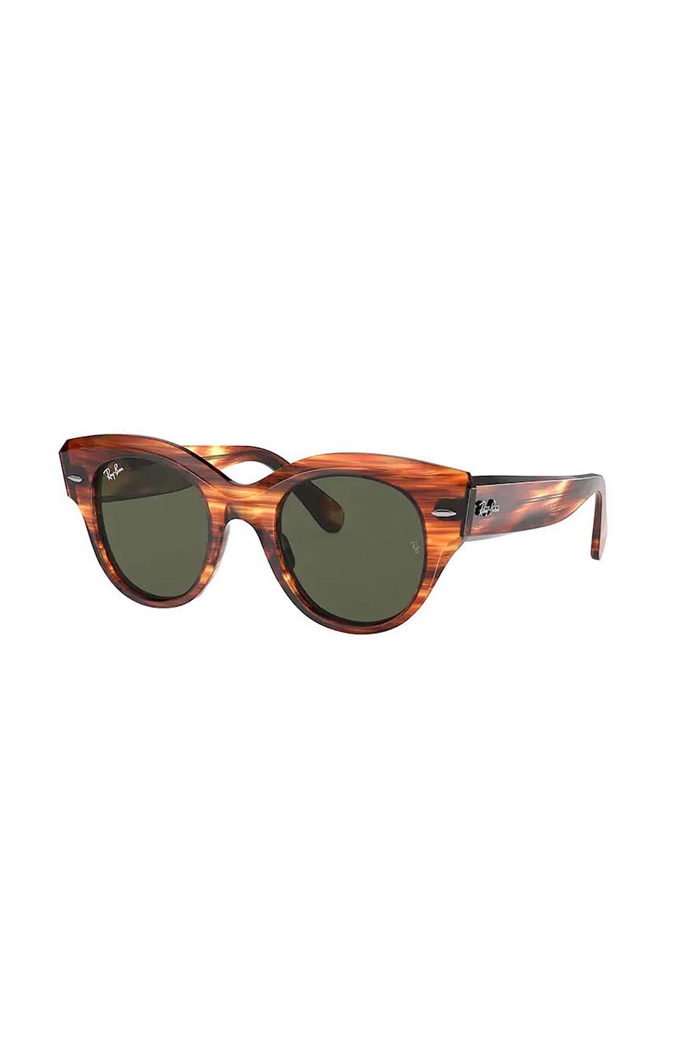 Ochelari de soare dama, Rayban 2192-roundabout 954/31, Plastic, 47-22-145, Maro deschis