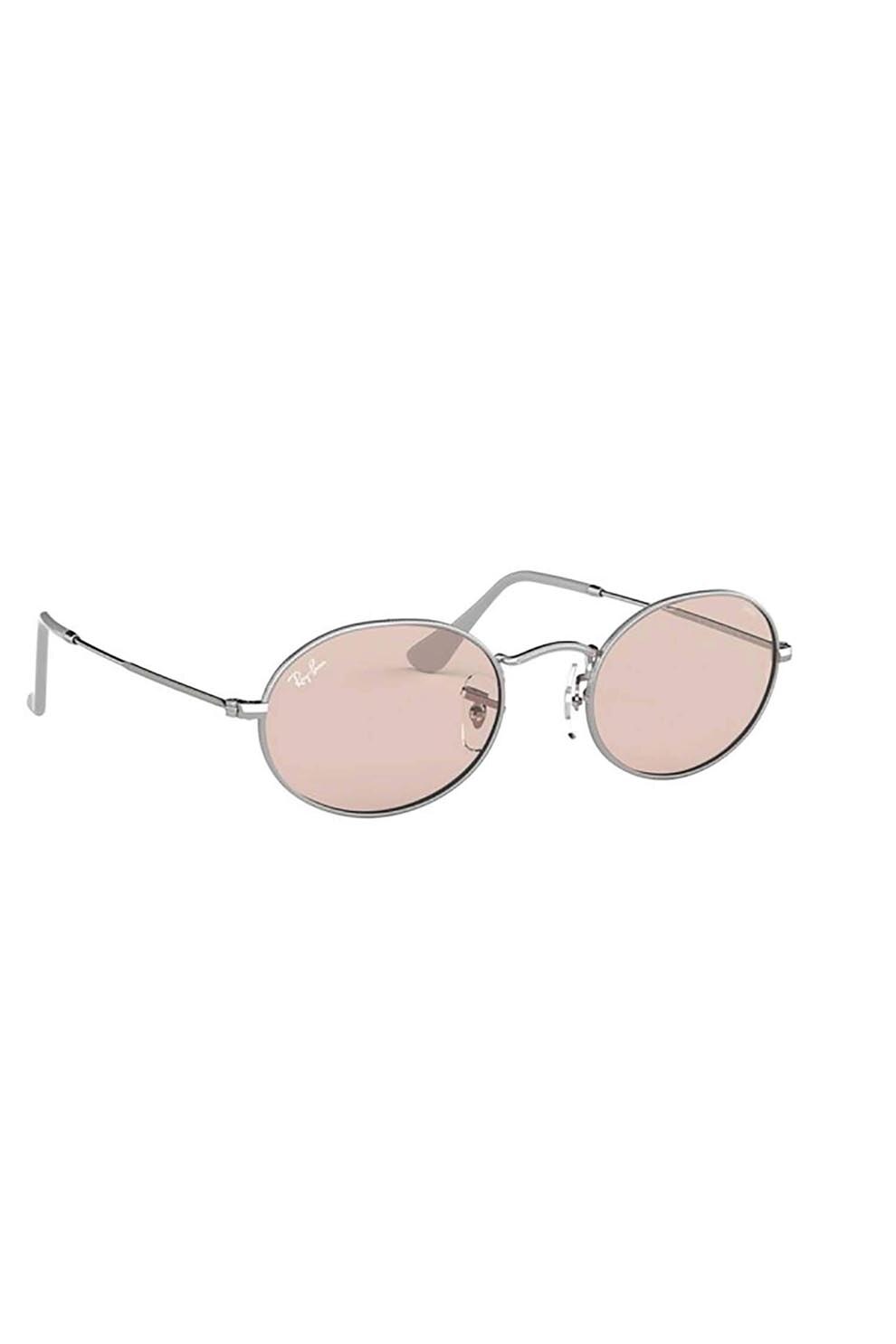 RAYBAN Ochelari de soare 3547-oval 003/t5, Metal, Argintiu