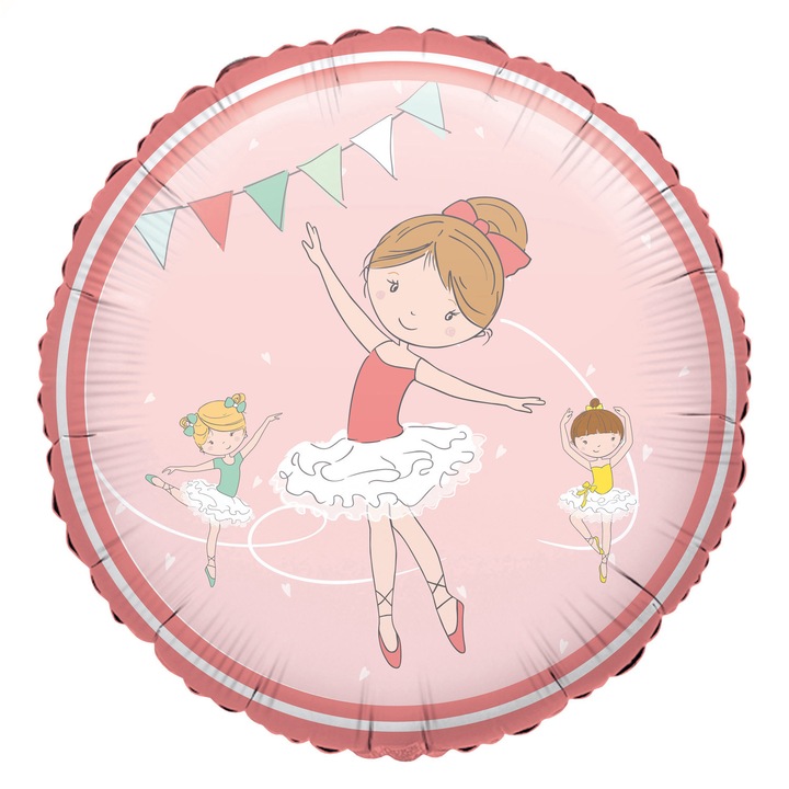 Balon Folie Balerina, 43cm, AMS 39251 01