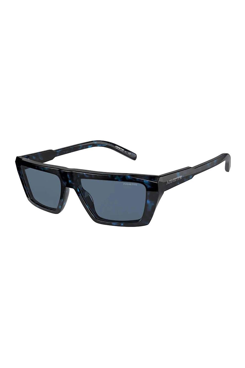 Ochelari de soare barbati, Arnette woobat-4281 121380, Plastic, 56-16-145, Negru/Albastru