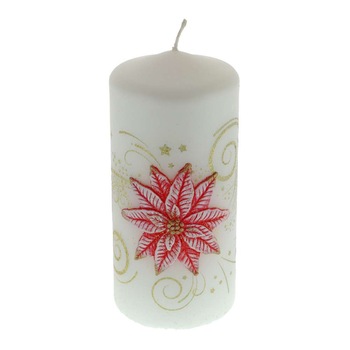 Lumanare Floare de Craciun Rosie 14 cm Lumanare Floare de Craciun Rosie 14 cm
