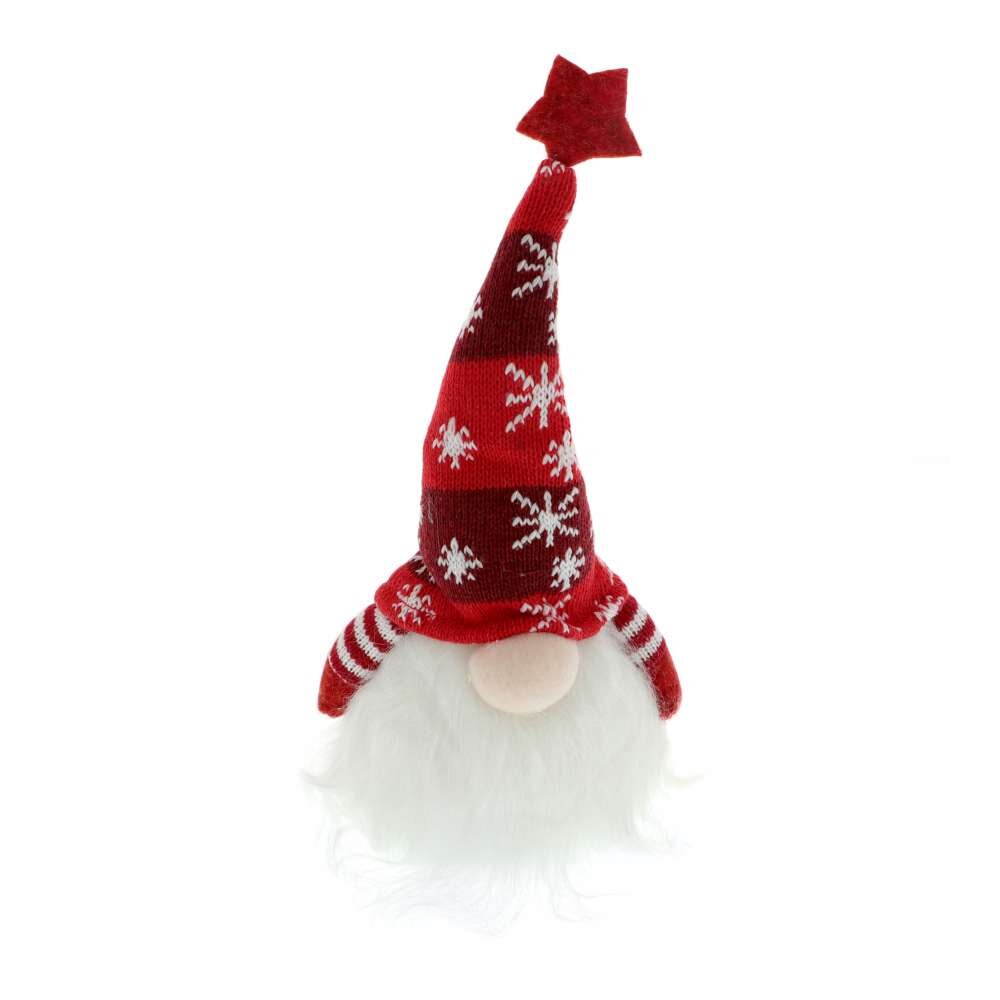 Spiridus cu Beculet Sapca Rosie 28 cm