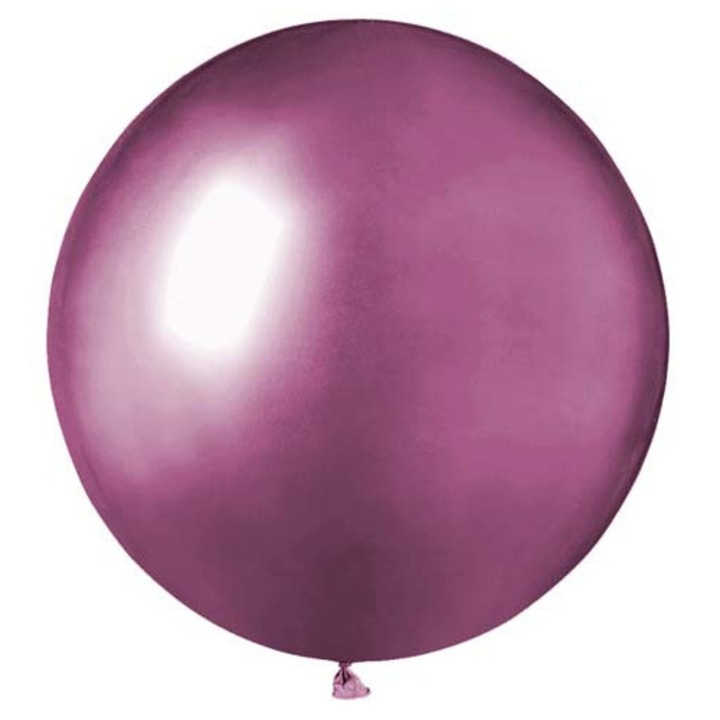 Balon latex Jumbo Mirror Roz 16" (40 cm), BWS1539