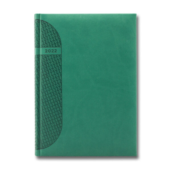 Agenda 410 Kent Verde, 17 x 24 cm, datata saptamanal 2022