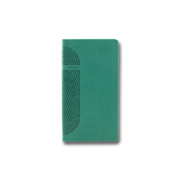Agenda 480 Kent Verde, 8 x 15 cm, datata saptamanal 2022
