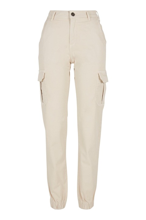 Urban Classics, Pantaloni cargo cu talie medie, Maro nisip