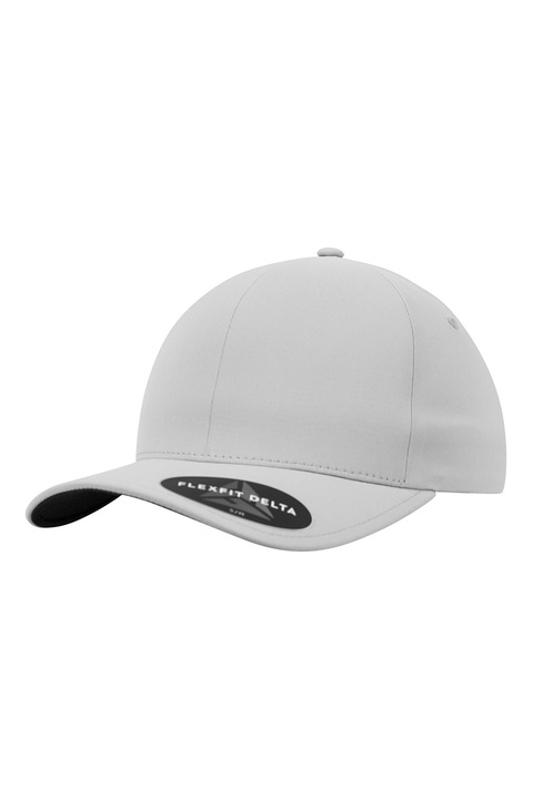 Flexfit, Sapca unisex cu cozoroc curbat si model uni, Gri deschis, 58-61 CM Standard