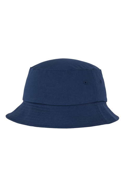 Flexfit, Palarie bucket unisex cu model uni, Albastru inchis