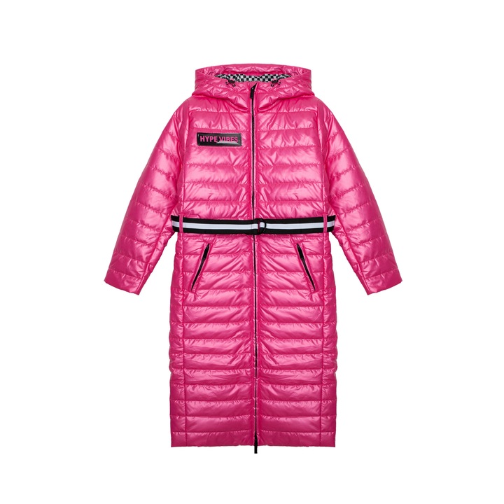 Gulliver kabát, poliészter, 140-152 cm, rózsaszín