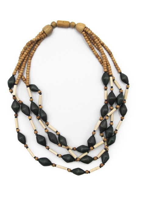 Колие, Gloria Maris, 1695140 Зелено/Бежово, 57 см