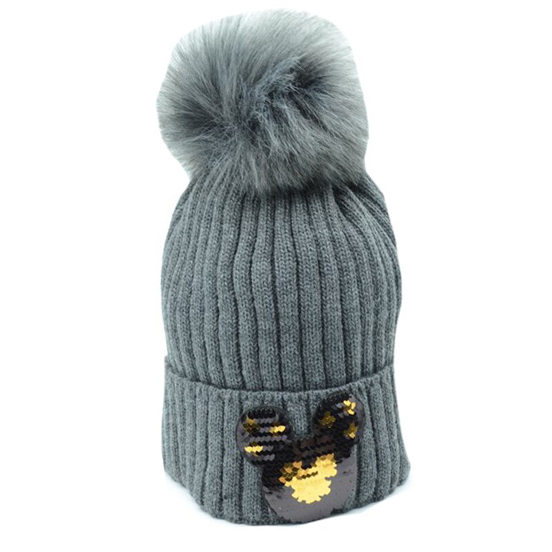 Caciula pentru fete Mini Junior GR-3-54, Gri 35269