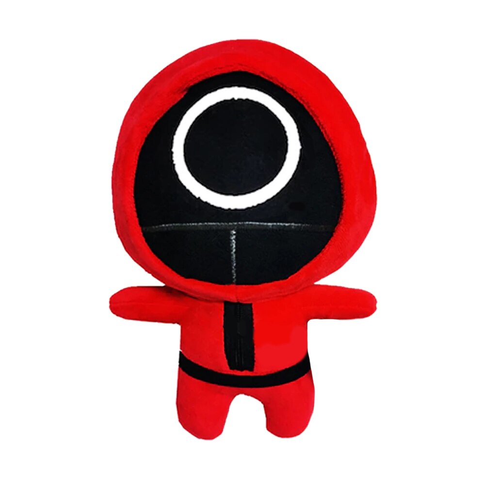 Jucarie Squid Game Zenuk® - Soldatul Cerc, Fidget Toys, Antistres, 13 cm, Rosu