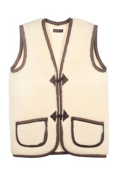 Vesta Milano, lana merinos, alb/maro, Bej/Maro Vesta Milano, lana merinos, alb/maro, Bej/Maro