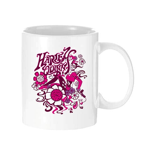 Cana alba 330 ml cu logo Harley Quin 003